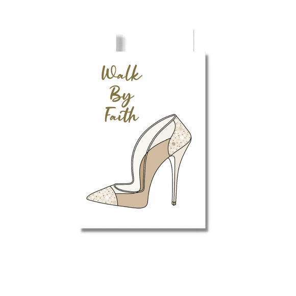 Walk By Faith Encouragement Greeting Card