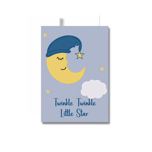 Twinkle Twinkle Little Star Baby Boy Greeting Card