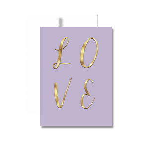 Love Wedding Engagement Greeting Card, Gold