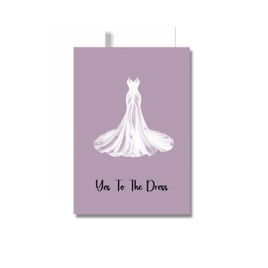 Yes To The Dress Bridal Shower Greeting Card