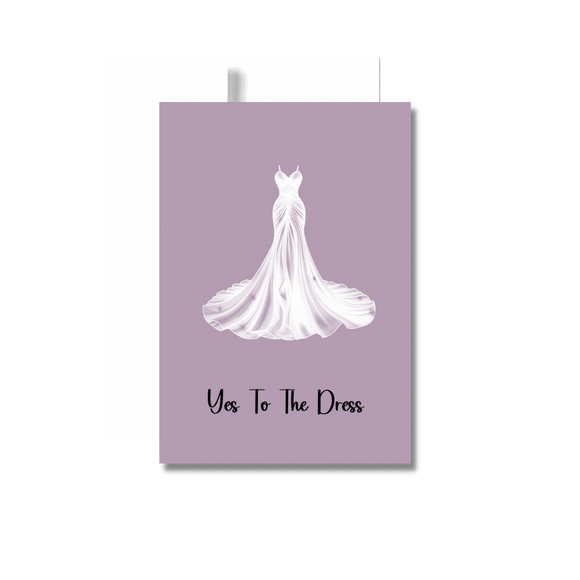 Yes To The Dress Bridal Shower Greeting Card