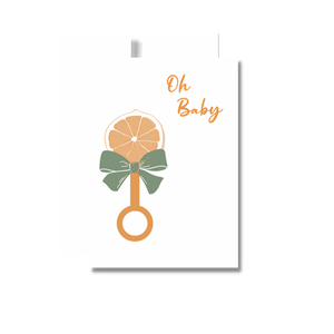 Oh Baby Greeting Card, Neutral