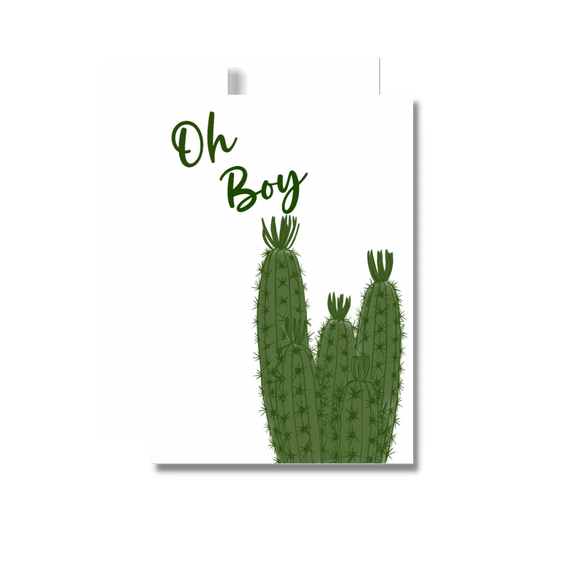 Oh Boy Baby Greeting Card