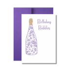 Birthday Bubbles Greeting Card, Champagne