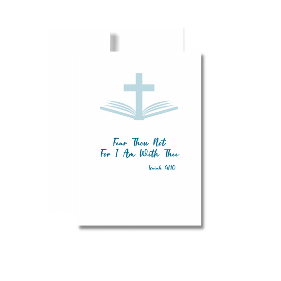 Fear Thou Not Encouragement Greeting Card, Religious