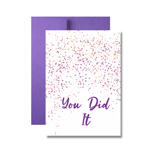 Congratulations Greeting Card, You Did It