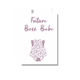 Future Boss Babe Greeting Card, Baby Girl