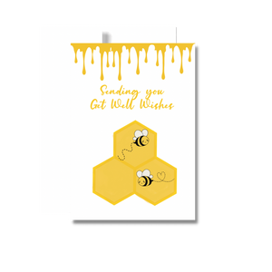 Get Well Greeting Card, Honey