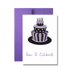 Time To Celebrate Birthday Greeting Card, Birthday Cake