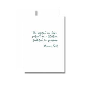 Be Joyful Encouragement Greeting Card, Religious