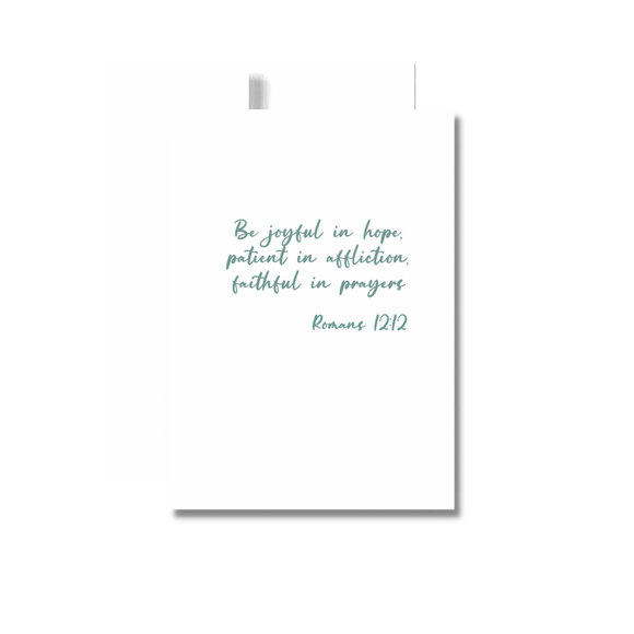 Be Joyful Encouragement Greeting Card, Religious