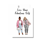 Love Your Fabulous Self Birthday Greeting Card, Friends