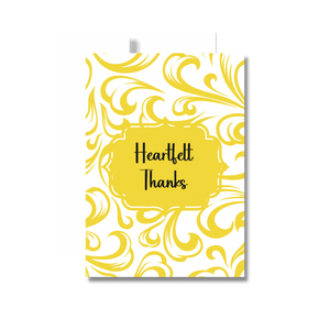 Heartfelt Thanks Greeting Card