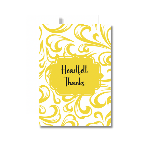 Heartfelt Thanks Greeting Card