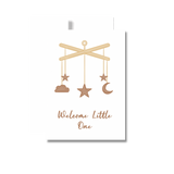 Welcome Little One Baby Boy Greeting Card