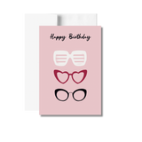 Happy Birthday Greeting Card, Sunglasses