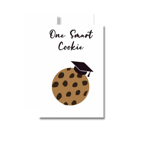Congratulation Greeting Card, Chocolate Chip Cookies, Graduation