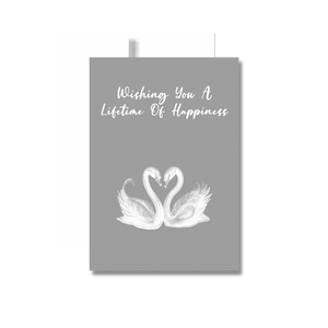 Wishing You A Lifetime of Happiness Wedding Greeting Card