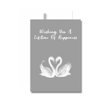Wishing You A Lifetime of Happiness Wedding Greeting Card