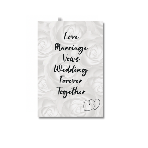 Love Marriage Vows… Greeting Card
