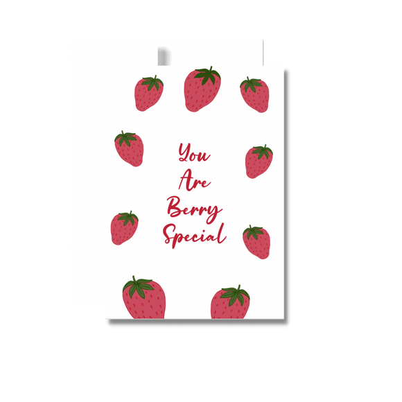 You Are Berry Special Thinking of You Greeting Card, Strawberries