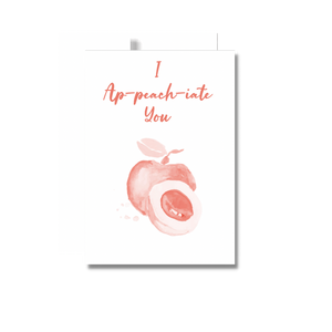Peaches Appreciation Greeting Card