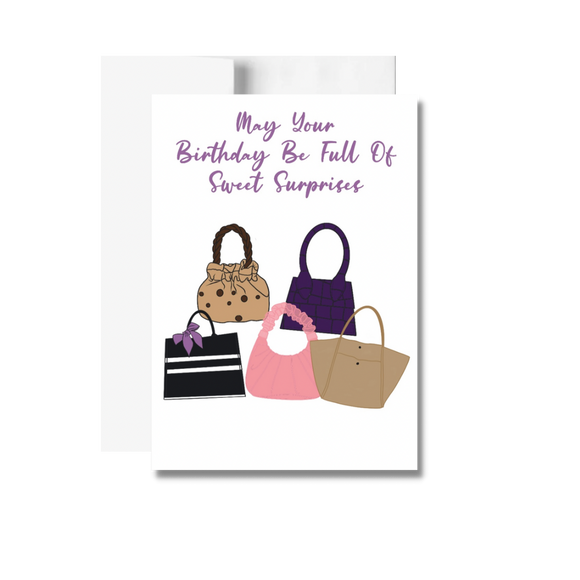 May Your Birthday… Birthday Greeting Cards, Handbags