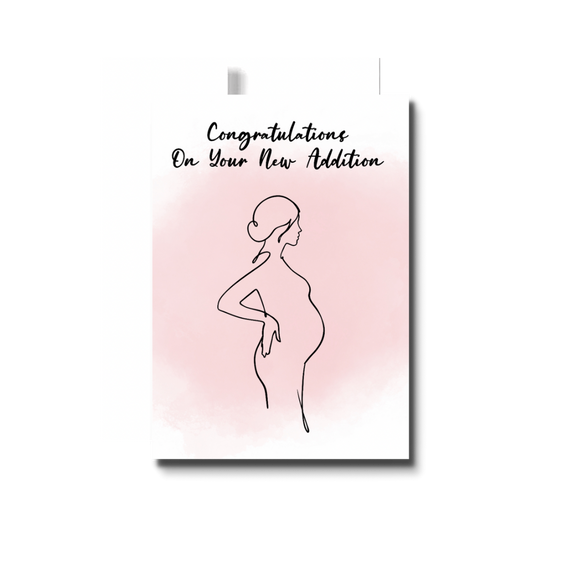 Congratulations On Your New Addition Baby Girl Greeting Card