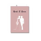 Bride & Groom Wedding Greeting Card