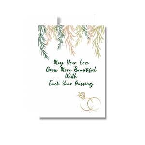May Your Love Grow… Wedding Greeting Card