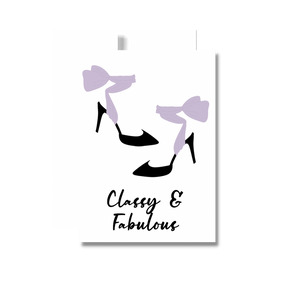 Classy & Fabulous Birthday Greeting Card, High Heels