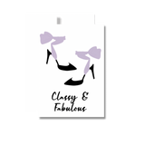 Classy & Fabulous Birthday Greeting Card, High Heels