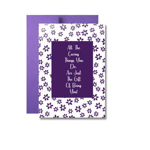 All The Caring Things You Do Thank You Greeting Card