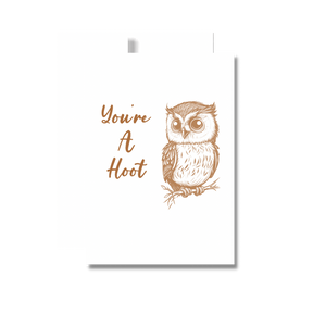 You’re A Hoot Birthday Greeting Card, Owls