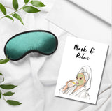 Mask & Relax Birthday Greeting Card, Spa