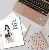 Just A Girl With Goals Birthday Greeting Card