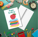 Happy Birthday Teacher Greeting Card