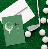 Let’s Par Tee Birthday Greeting Card, Golf