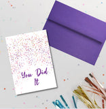 Congratulations Greeting Card, You Did It