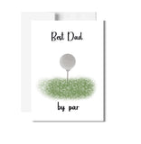 Best Dad by Par Father’s Day Greeting Card, Golf