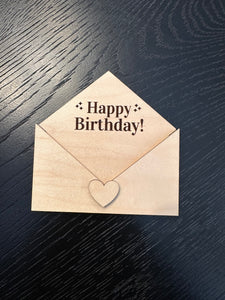 Happy Birthday Gift Card Holder, Envelope Shaped