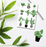 Plant Die-cut Sticker, Plant Shaped