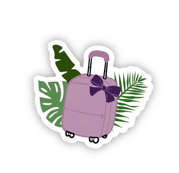 Travel Suitcase Die-cut Sticker, Suitcase Shaped