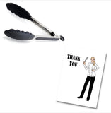 Chef Thank You Greeting Card, Woman Illustration