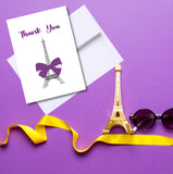 Paris Thank You Greeting Card