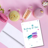 Thinking of You with Macaroon Greeting Card