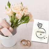 Engaged AF Wedding Greeting Card, Gold Wedding Ring