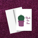 INTRODUCING BRANDI CREATIONS Valentine’s Day Greeting Card, Cactus