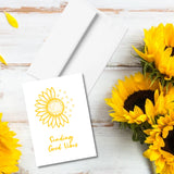 Sending Good Vibes Thinking of You Greeting Card, Sunflower
