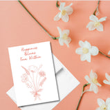 Happiness Blooms From Within Encouragement Greeting Card, Floral